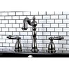 Kingston Brass NB1970AL 8" Widespread Bathroom Faucet, Black Stainless Steel NB1970AL